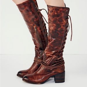 Freebird By Steven boots size 8 cognac coal